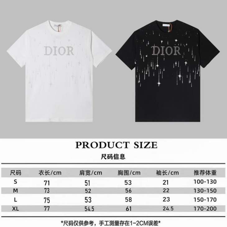 Dior T Shirts Short _SKUDiorS-XLtltxD40215646